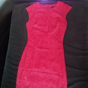 ladies red dress